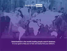 Tablet Screenshot of detectivedesk.com